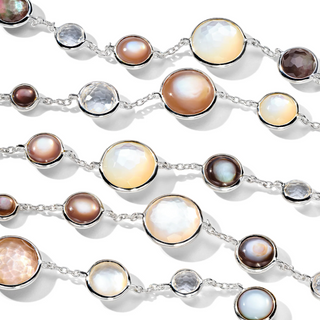 Ippolita Sterling Silver Multi Gemstone Long Lollipop Lollitini Necklace