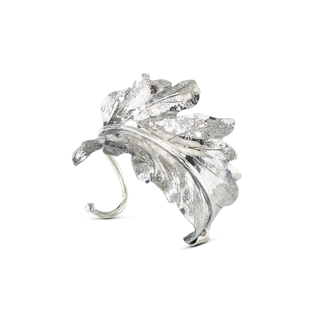 Buccellati Sterling Silver Tomato Mario Leaf Cuff Bracelet