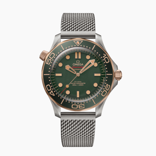 Omega Seamaster Diver Titanium Watch in Green & Bronze