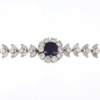 Important Mid-Century Petochi Platinum Sapphire and Diamond Demi-Parure