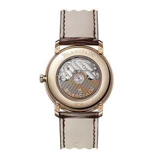 Blancpain 18 Karat Sunburst Green Villeret Quantième Complet