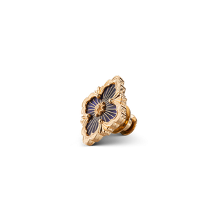 Buccellati Opera Tulle Yellow Gold Brooch in Blue Enamel