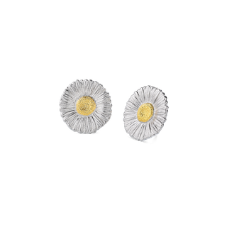 Buccellati Sterling Silver Daisy Button Earrings