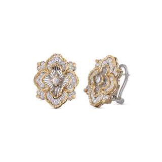 Buccellati 18K Two-Tone Gold Diamond Opera Tulle Premium Orrechini Earrings