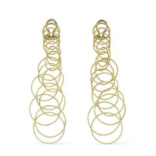 Buccellati Hawaii Yellow Gold Earrings with Tiny Circles