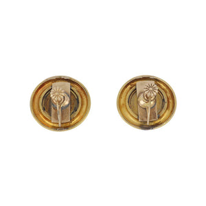 Important Victorian 18K Gold Micromosaic Architectural Scene Earrings