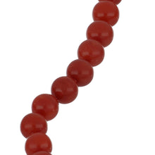 Load image into Gallery viewer, Estate Fred Paris 18K Gold Graduated Oxblood Coral Bead Necklace
