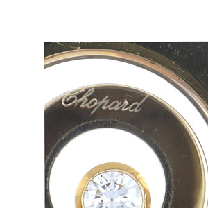 Estate Chopard 18K Gold Happy Spirit Diamond Pendant Necklace