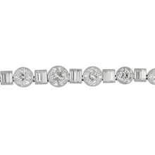 Load image into Gallery viewer, Art Deco Platinum Mixed-Cut Diamond Bracelet
