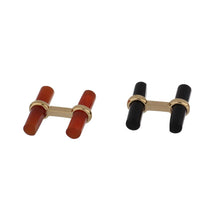 Load image into Gallery viewer, Vintage 1970s Van Cleef &amp; Arpels  18K Gold Interchangeable Carnelian and Onyx Cufflinks

