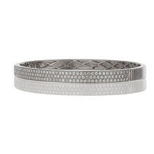 Load image into Gallery viewer, 18K White Gold Pave Diamond Half Bangle 1.85 ctw
