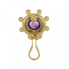 Load image into Gallery viewer, Estate Tiffany &amp; Co. Paloma Picasso Amethyst Button Earrings
