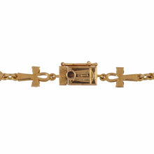 Load image into Gallery viewer, Mid-Century Egyptian Revival 18K Gold Scarab Necklace
