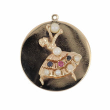 Load image into Gallery viewer, Mid-Century 14K Gold Ballerina Charm

