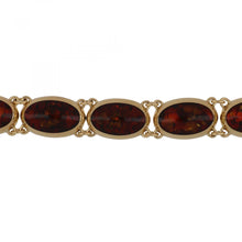 Load image into Gallery viewer, Estate 14K Gold Amber Bracelet
