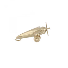 Load image into Gallery viewer, Vintage 14K Gold Plane Charm
