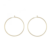 Load image into Gallery viewer, Tiffany &amp; Co. Elsa Peretti 18K Gold Medium Hoop Earrings
