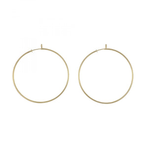 Tiffany & Co. Elsa Peretti 18K Gold Medium Hoop Earrings