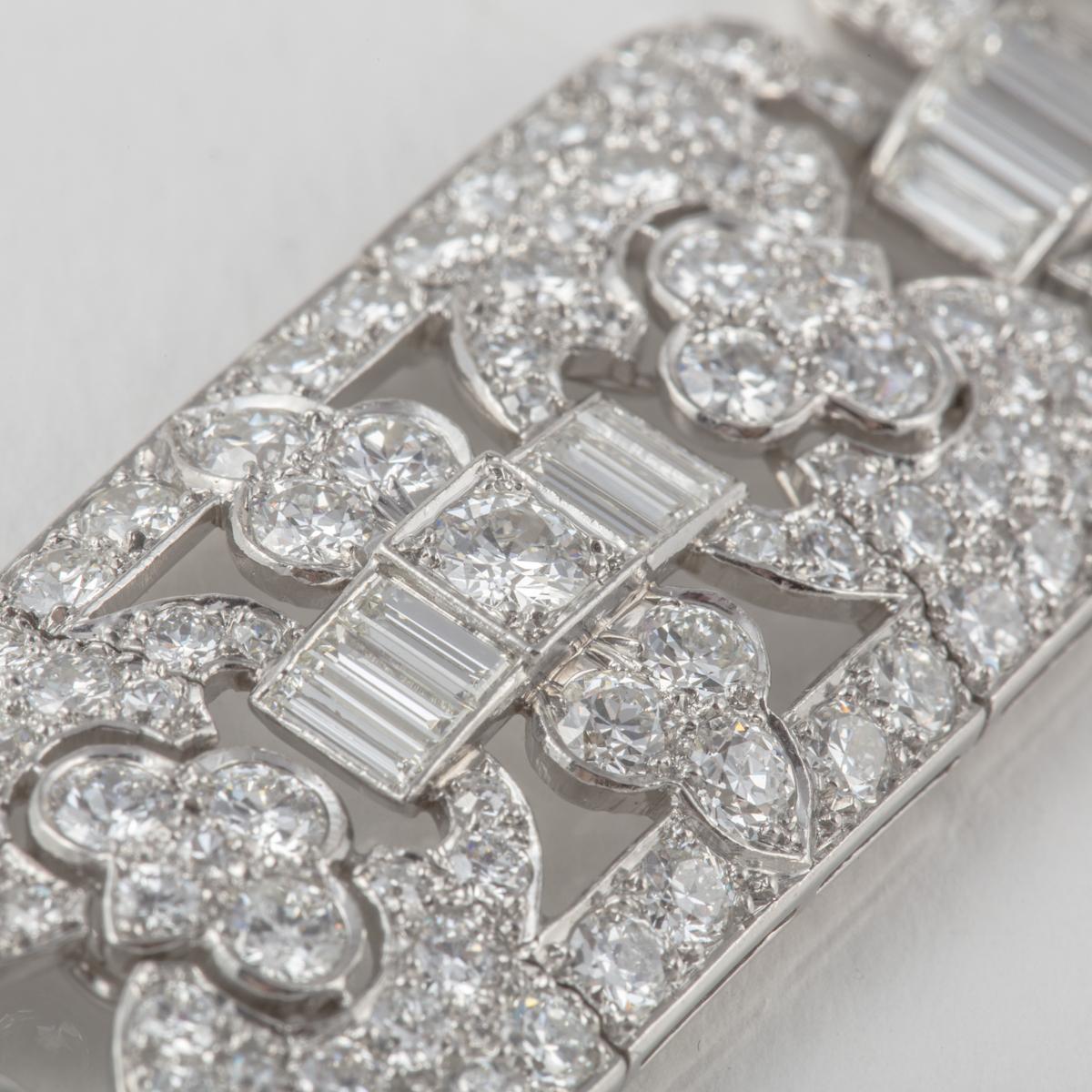 Art Deco Platinum Diamond Bracelet