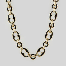 Load image into Gallery viewer, Estate David Webb 18K Gold Black Enamel Necklace
