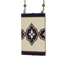 Load image into Gallery viewer, Art Deco Cartier 14K Gold Enameled Compact with Carved Jade, Pearls and Diamonds
