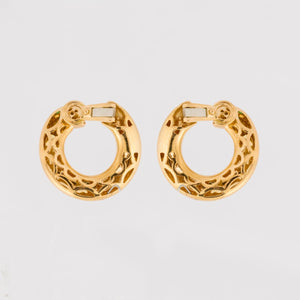 Vintage Cartier 18K Gold Cougar Earrings