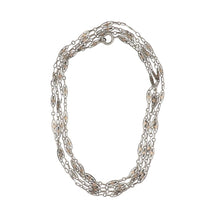Load image into Gallery viewer, Victorian Silver and Rose Gold Longuard Chain
