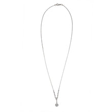 Load image into Gallery viewer, Art Deco Platinum Articulated Diamond Drop Necklace
