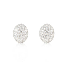 Load image into Gallery viewer, Estate Roberto Coin 18K White Gold Pavé Diamond Earrings
