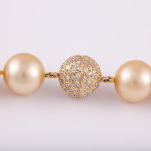 Load image into Gallery viewer, Golden Cultured South Sea Pearl Necklace
