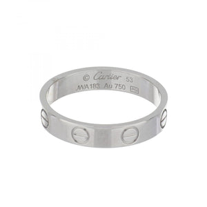 Cartier 18K White Gold Love Ring