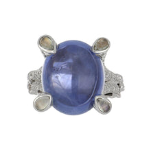 Load image into Gallery viewer, 18K White Gold Nicholas Varney Sapphire Pebble Ring
