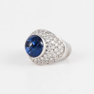 Estate Boodles Sapphire and Diamond Ring