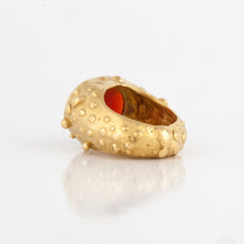 Load image into Gallery viewer, 18K Gold Carnelian and Diamond Ring
