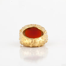 Load image into Gallery viewer, 18K Gold Carnelian and Diamond Ring
