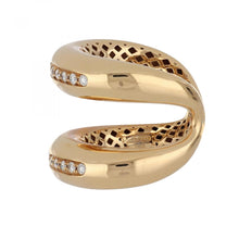 Load image into Gallery viewer, Italian 18K Rose Gold Open Cuff Ring
