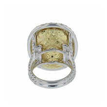 Load image into Gallery viewer, Estate 18K Two-Tone Gold Ceylon Star Sapphire and Diamond Ring
