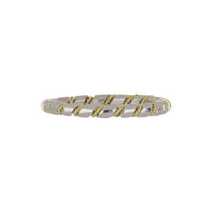 Hidalgo 18K Two-Tone Gold Twisted Rope Band