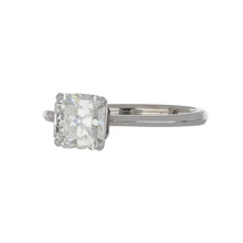 Load image into Gallery viewer, Estate Tiffany &amp; Co. Platinum Cut-Corned Square Diamond Engagement Ring
