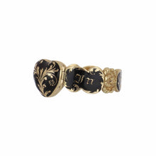Load image into Gallery viewer, Masterpiece Late Georgian Enamel 15K Gold Mourning Ring
