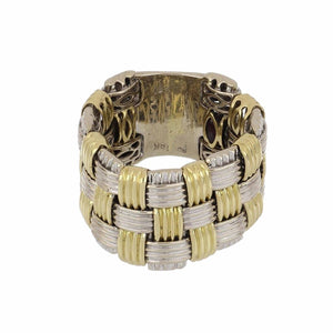 Estate Roberto Coin 'Appassionata' 18K Two-Tone Gold Ring