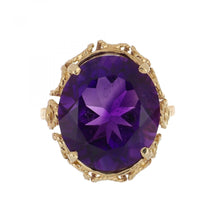 Load image into Gallery viewer, Vintage 10K Gold Amethyst Ring
