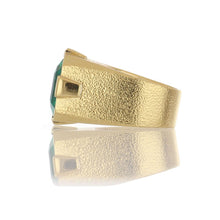 Load image into Gallery viewer, Estate David Webb Columbian Emerald 18K Gold Ring
