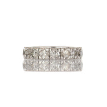 Load image into Gallery viewer, Art Deco Old Mine-Cut Diamond Platinum Eternity Band
