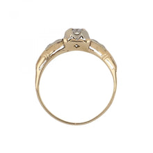 Load image into Gallery viewer, Art Deco 1930s 14K White and Rose Gold Diamond Ring
