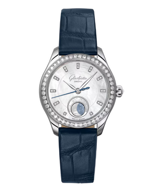 Glashütte Original Stainless Steel Serenade Luna in Blue