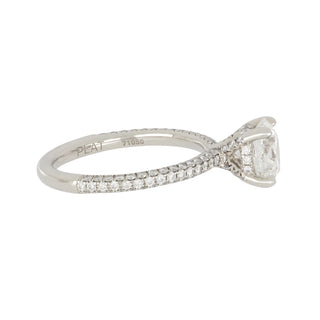 Estate Platinum GIA 1.71 Carat Round Brilliant-Cut Diamond Engagement Ring