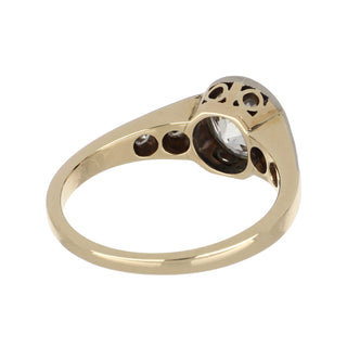 Edwardian Two-Tone 1.15ct Old European-Cut Diamond Engagement Ring