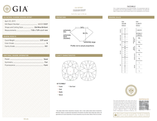 Art Deco GIA 2.57 Carat Old Mine-Cut Diamond Vintage Style Engagement Ring