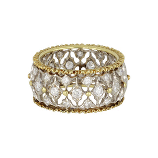 Estate Buccellati 18K Gold Diamond Eternity Band